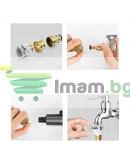 Пистолет за вода Remax YYS-491, Телескопичен маркуч, 15m, Черен - 40310