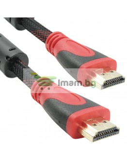 Кабел, DeTech, HDMI - HDMI M/М, 30m, С оплетка и ферит - 18313