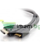 Кабел DeTech HDMI - HDMI mini, 1.5m, Черен -18066