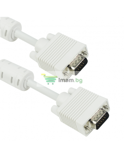 Кабел DeTech VGA 3+4, 1.5m - 18139