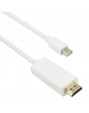 Кабел No brand, MINI DP - HDMI M,  1.8m, Бял -18217