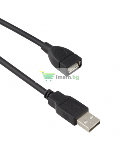 Кабел DeTech USB F - USB M удължител, 1.5m, HQ -18008