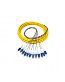 Оптичен кабел DeTech, LC, Pigtail, UPC, Singlemode, 1.5м, Жълт - 18334