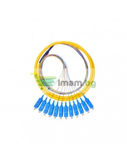Оптичен кабел DeTech, SC, Pigtail, UPC, Singlemode, 1.5м, Жълт - 18333