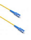 Оптичен пач кабел DeTech, SC-SC, UPC, Singlemode, Simplex, 5.0м, Жълт - 18325