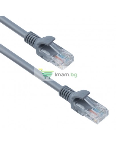 Кабел DeTech LAN - LAN, CAT 5 24AWG, 5m -18016