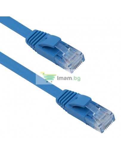 Кабел DeTech LAN - LAN, Cat:6, Flat, 10m - 18133