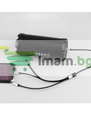 Аудио кабел Earldom ET-AUX09, 3.5mm към Lightning, Type-C, 3.5mm, 3в1, 1.2м, Черен - 40219