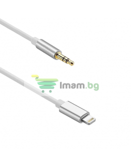 Аудио кабел, Earldom, AUX22, 3.5mm към Lightning, М/М, 1.0м, Различни цветове - 14880