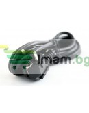 Захранващ кабел DeTech, За компютър, 1.5m, CEE 7/7 - IEC C13  - 18043 