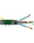 Захранващ кабел DeTech, За лаптоп, 3.0m, CEE 7/7 - IEC C5, High Quality - 18317