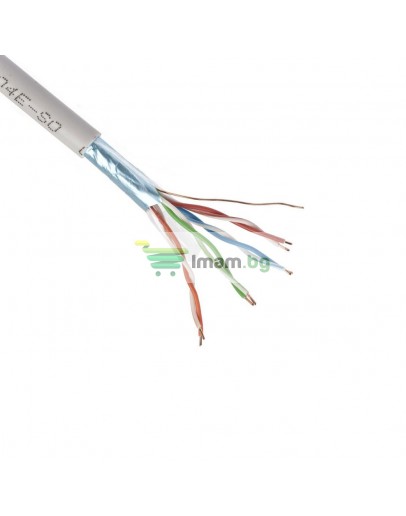 Кабел No brand Network SFTP CAT5E, Бял, С медно жило, 300m - 18406