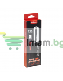 Кабел за данни DeTech DE-C25M, Micro USB, 1.0m, Черен - 40106