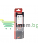Кабел за данни DeTech DE-C36M, Micro USB, 1.0m, Бял - 40191