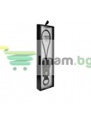 Кабел за данни micro USB, Remax RC-034I, ключодържател, естествена кожа,Черен - 14341