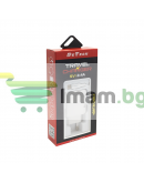 Мрежово зарядно устройство DeTech DE-09M, 5V/2.4A, 220V,2 x USB, С Micro USB кабел, 1.0m, Бял - 14140