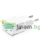 Мрежово зарядно устройство, No brand, 5V/2A, 220V,1 x USB, С Micro USB кабел, Бял - 14859