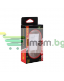 Мрежово зарядно устройство, No brand, 5V/2A, 220V,1 x USB, С Micro USB кабел, Бял - 14859