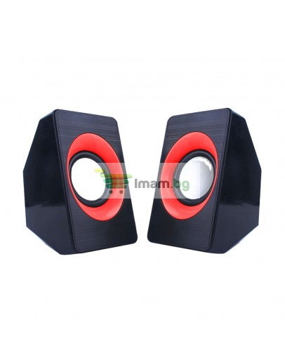Тонколони Kisonli A-303, 2x3W, USB, Различни цветове - 22161