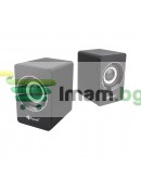 Тонколони Kisonli A-707, 2x3W, USB, Черен - 22162