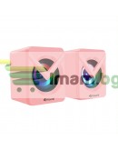 Тонколони Kisonli L-1040, AUX, 2x2.5W, Розов - 22246