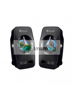 Тонколони Kisonli L-3030, 2x3W, USB, Черен - 22156