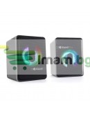 Тонколони Kisonli L-4040, AUX, 2x3W, Черен - 22234