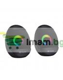 Тонколони Kisonli L-7070, AUX, 2x3W, Черен - 22235