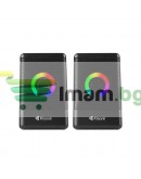 Тонколони Kisonli L-8080, AUX, 2x3W, Черен - 22236