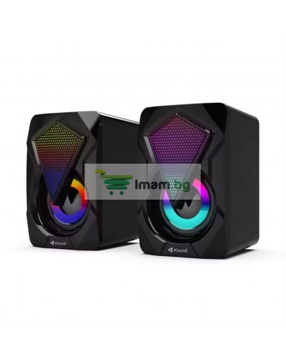 Тонколони Kisonli L-9090, AUX, 2x3W, Черен - 22241