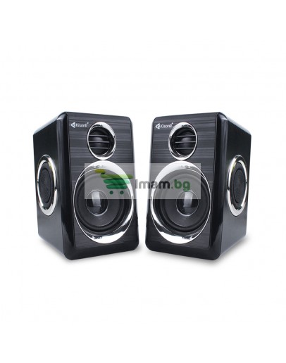 Тонколони Kisonli T-005, 2x3W, USB, Черен - 22157