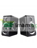 Тонколони Kisonli T-005, AUX, 2x3W, Черен - 22250