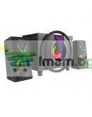 Тонколони Kisonli TM-1000U, Bluetooth, USB, AUX, SD, FM, 8W+2x4W, Черен - 22220