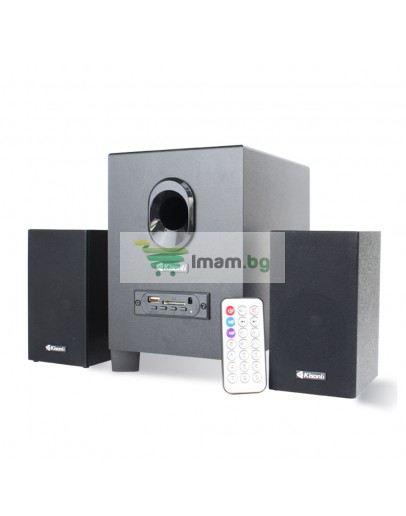 Тонколони Kisonli TM-5000U, Bluetooth, 5W+2x3W, USB, Черен - 22149