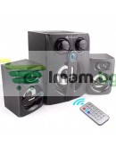 Тонколони Kisonli TM-9000A, Bluetooth, USB, AUX, SD, FM, 12W+2x5W, Черен - 22219