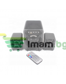 Тонколони Kisonli U-2500BT, Bluetooth, 5W+3W*2, USB, Черен - 22115