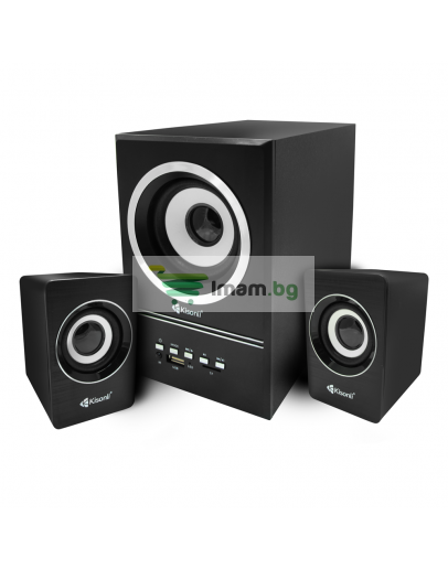 Тонколони Kisonli U-2700BT, Bluetooth, 5W+3W*2, USB, Черен - 22114