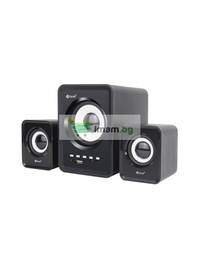 Тонколони Kisonli U-2800BT, Bluetooth, 5W+2x3W, USB, Черен - 22151