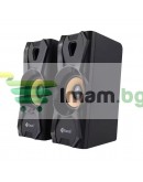 Тонколони Kisonli U-9003, AUX, 2x3W, Черен - 22252