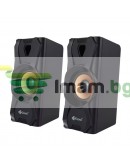 Тонколони Kisonli U-9003, AUX, 2x3W, Черен - 22252