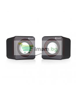 Тонколони Kisonli V400, 3W*2, USB, Черни - 22043