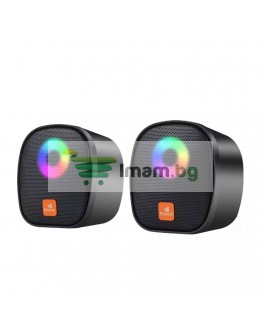 Тонколони Kisonli X11, AUX, 2x3W, Черен - 22228