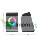 Тонколони Kisonli X12, AUX, 2x3W, Черен - 22229