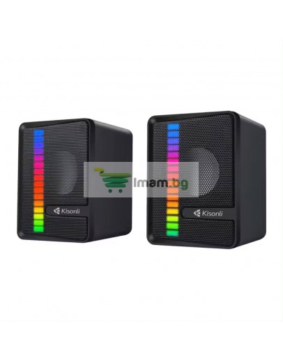 Тонколони Kisonli X14, AUX, 2x3W, Черен - 22231