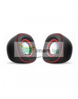 Тонколони, Kisonli V350, 2x3W, USB, Черен- 22061