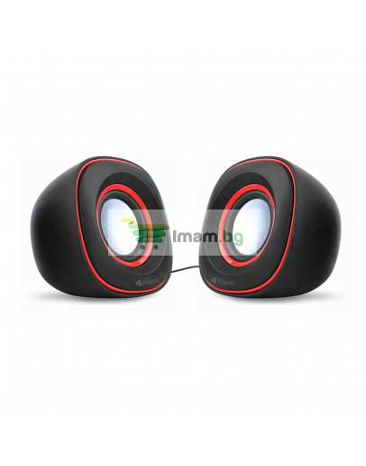 Тонколони, Kisonli V350, 2x3W, USB, Черен- 22061