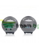 Тонколони Kisonli S-999, 3W*2, USB, Черни - 22040