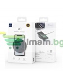 Безжично зарядно устройство WiWu M3, Qi, 15W, Черен - 17734