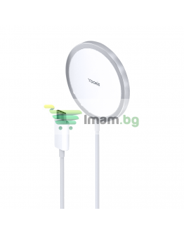 Безжично зарядно устройство Yookie Ki176, Qi, 15W, Бял - 40255