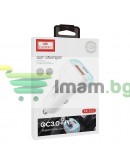 Зарядно устройство за кола Earldom ES-CC2, 1xUSB QC3.0, 1xType-C PD, Различни цветове - 40246